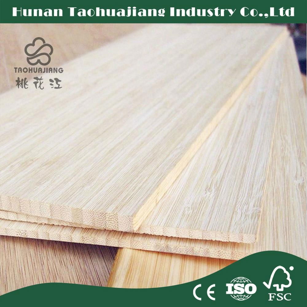 Natural Color Flat Grain Bamboo Plywood 3mm Thickness