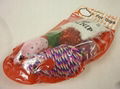 Santa Cat Toys Set, Cat christmas stocking