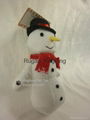 Xmas Plush Snowman dog toy, pet toy 5