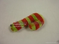 Xmas Plush Candy Cane Dog Toy, pet toy