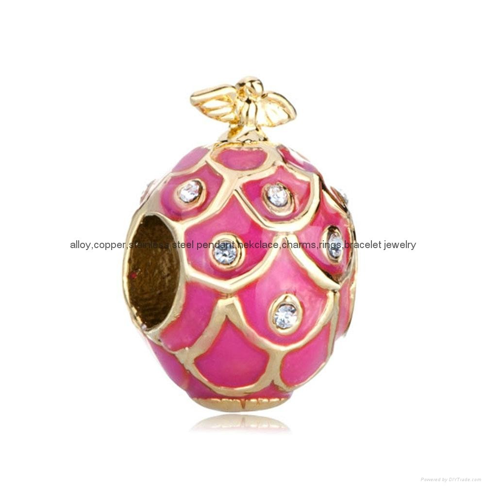 Russian Faberge Egg bead charms for European bracelet 2