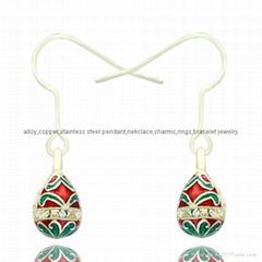 enamel crystal dangle Faberge Egg