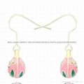 enamel crystal dangle Faberge Egg Earring 4