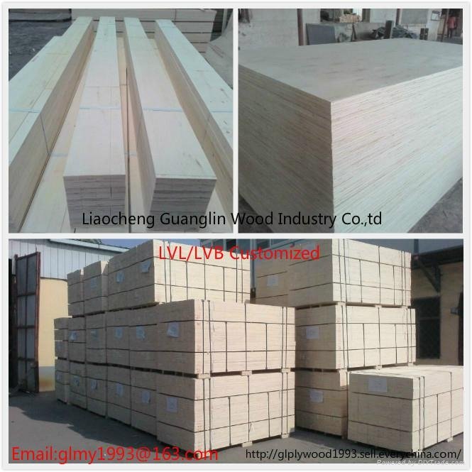 10-100mm LVL plywood for door 