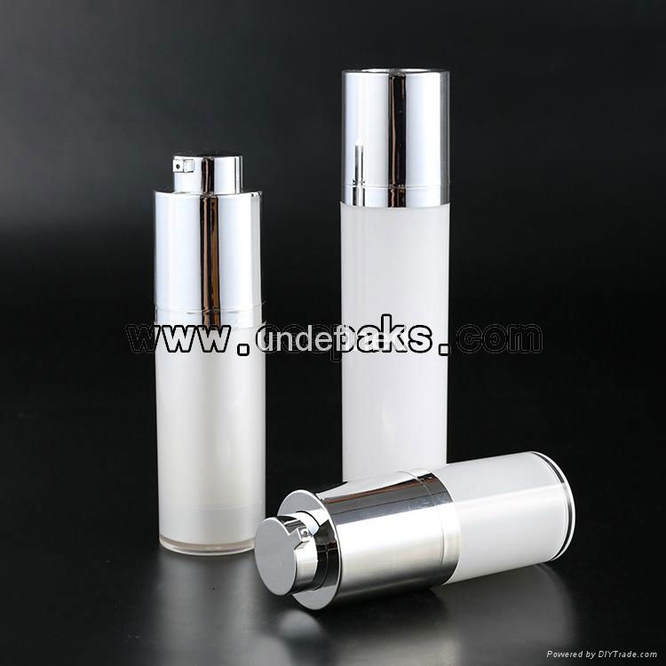 15ml 30ml 50ml rotary airless cosmetic bottle and round rotate airless bottle
