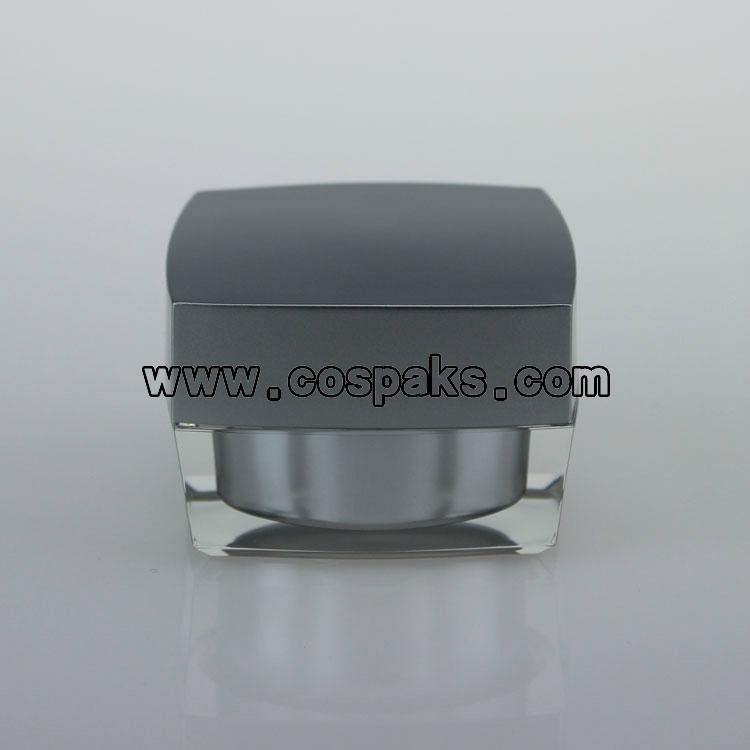 15g 30g 50g acrylic cream jar and square shape acrylic cream jar 1