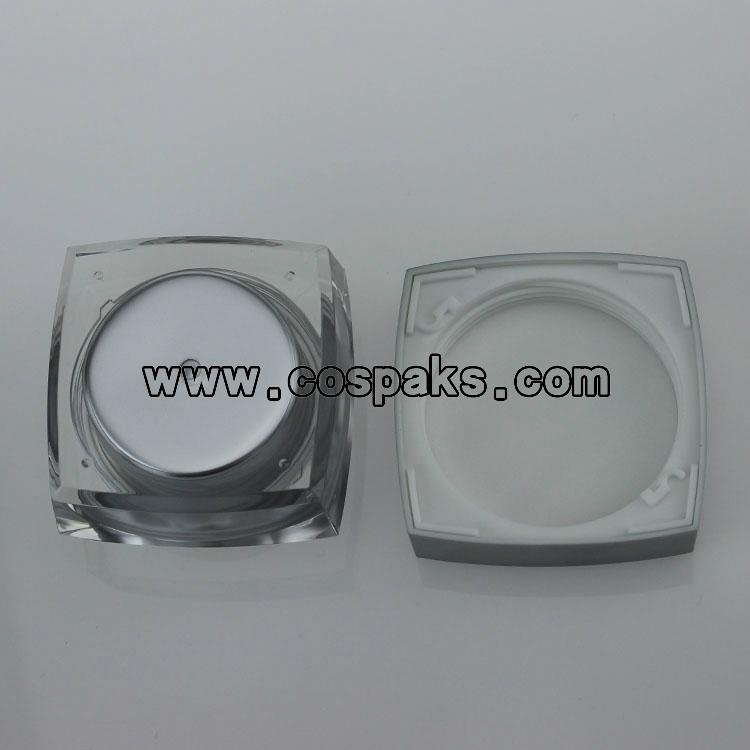 15g 30g 50g acrylic cream jar and square shape acrylic cream jar 3