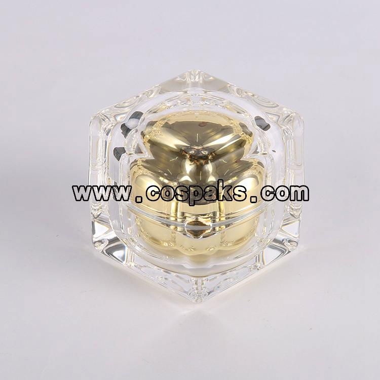Plastic face cream jar for cosmetic packing 4