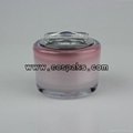 Cos 15ml 30ml 50ml White Cone Shape Snail Cream Jar and Skincare Empty Container 2