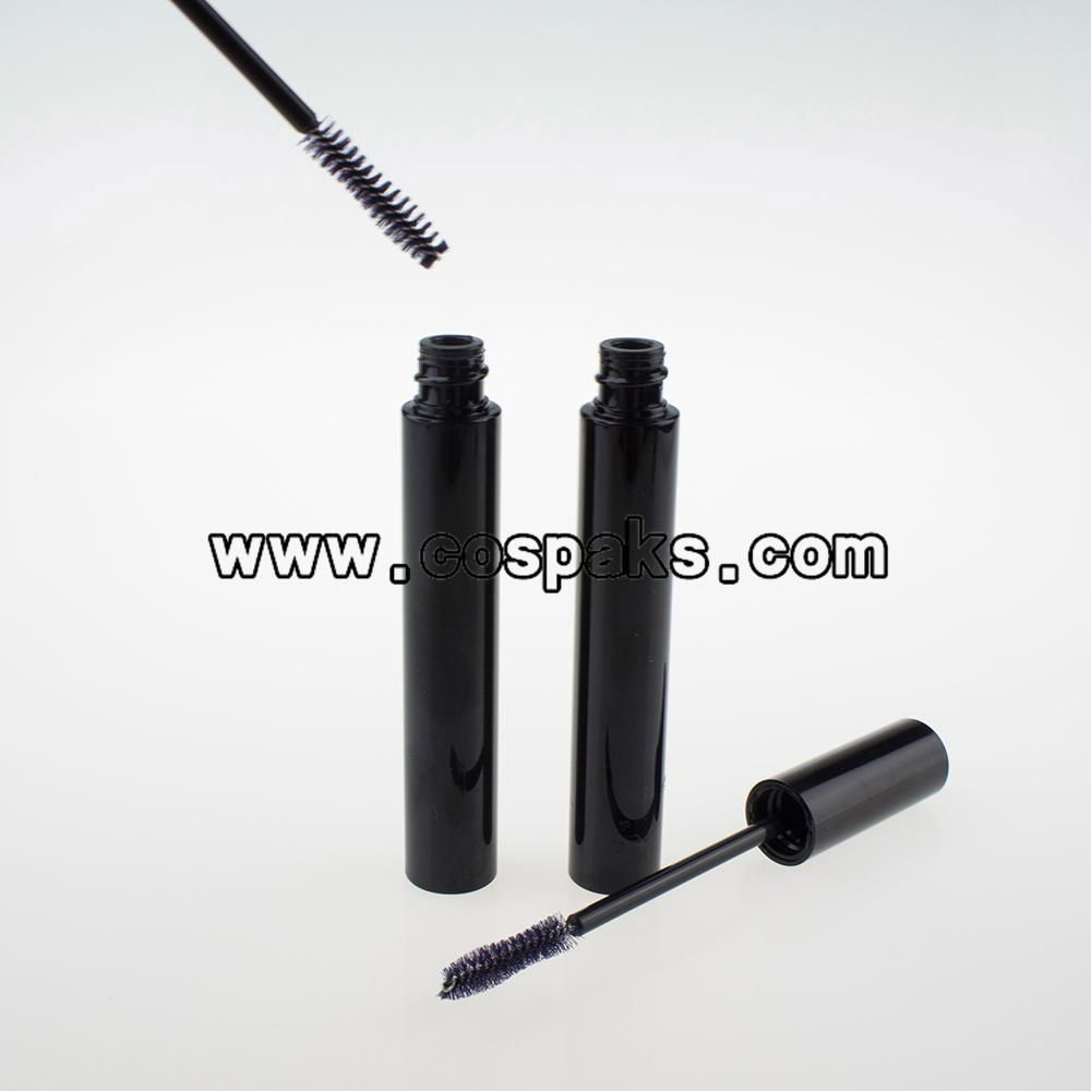 10ml black empty mascara tube with brush, 10ml black cosmetic packaging 3