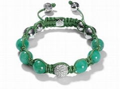 fashion jewelry nature stone shamballa bracelets