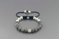 Hot sale fashion handmade adjustable crystal ball shamballa bracelet