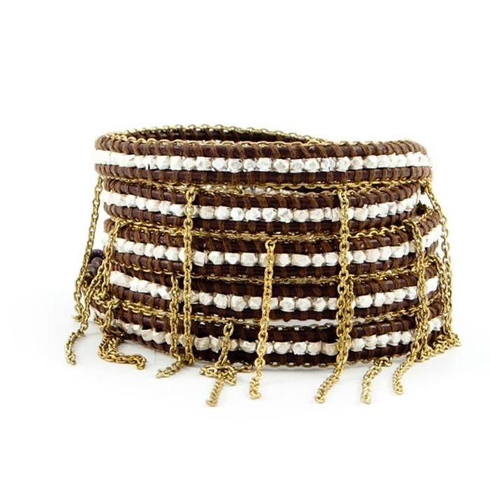 Jewelry Wrap Chain Multi Bracelets with tassel