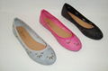 latest women's ballerina shoes punched