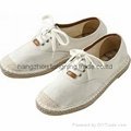 women's lace up canavs shoes hemp sole espadrille shoes casual fishing shoes 2
