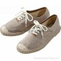women's lace up canavs shoes hemp sole espadrille shoes casual fishing shoes 3