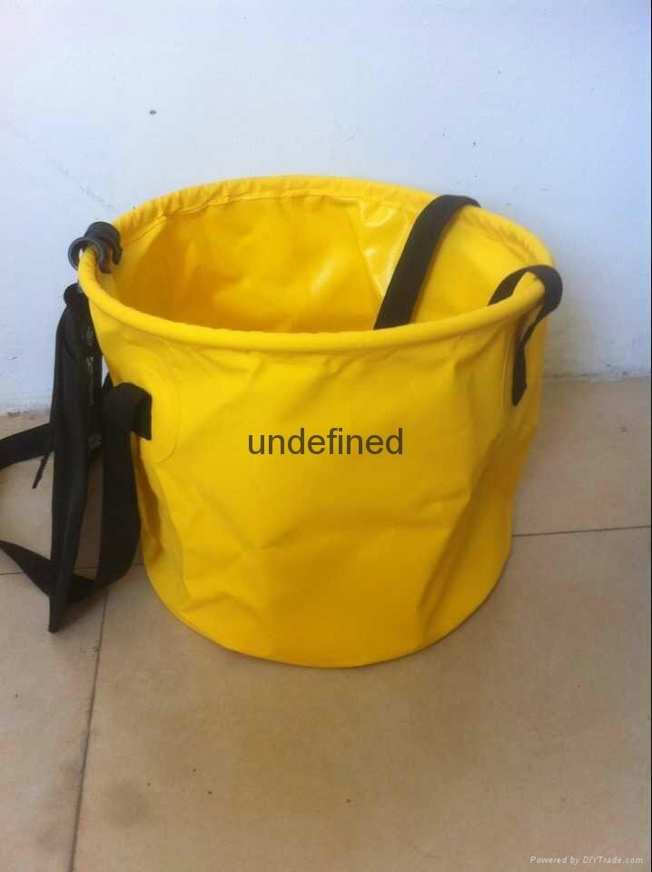 500D PVC Folding Bucket for fishing,water games and garden 2