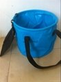 500D PVC Folding Bucket for fishing,water games and garden 5