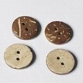 2 Holes decorative coconut shell sewing buttons 