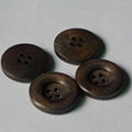 Vintage fashion 32L round shaped wooden button