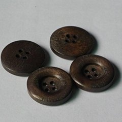 Vintage fashion 32L round shaped wooden button