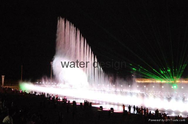 Lake and river water musical  fountain  2