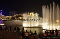 3D program control water dancing musical fountain 