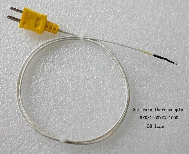 K type software thermocouple with plug and FF compensation cable