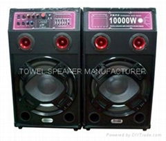 2.0 Professional Stage Speaker Dual 12" High-end Woofer Speaker Wih USB SD MIC F