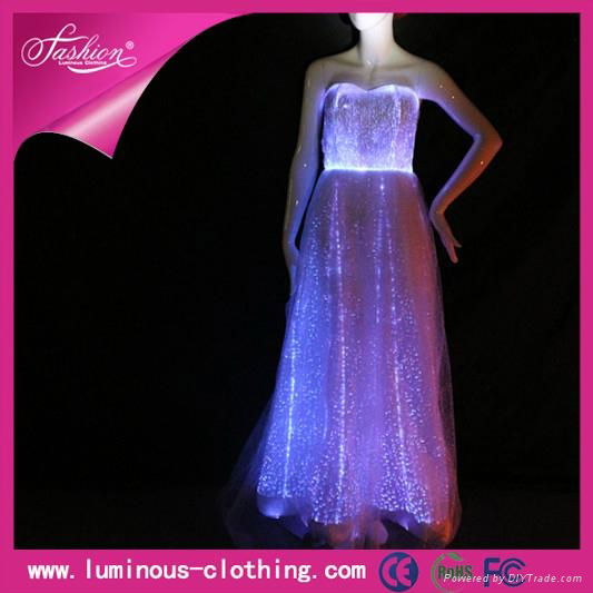 luminous evening dress, light up wedding dress, illuminated evening gown ( 5