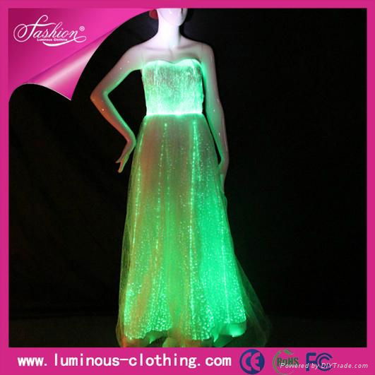 luminous evening dress, light up wedding dress, illuminated evening gown ( 2