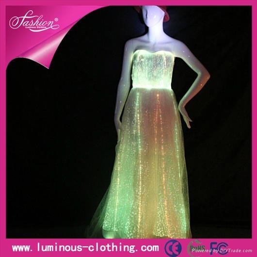luminous evening dress, light up wedding dress, illuminated evening gown ( 4