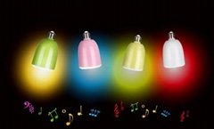 led light bulbs with Blutooth speaker E27