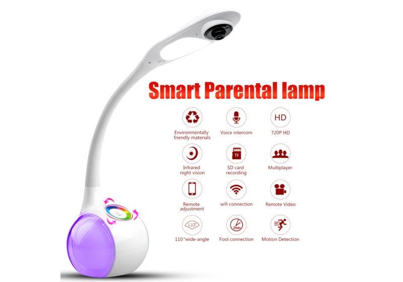 Smart Intimate Lamp Remote Parent Desk Light Baby Monitor with Camera