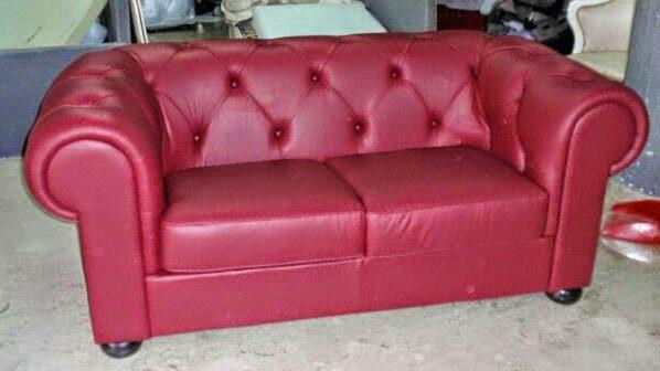 Modern sofa leather 2 ( 100% Made in Italy )