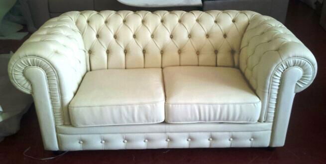Modern sofa leather 3 ( 100% Made in Italy )