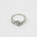 S925 Silver personalized fashion diamond ring European and American female model 2