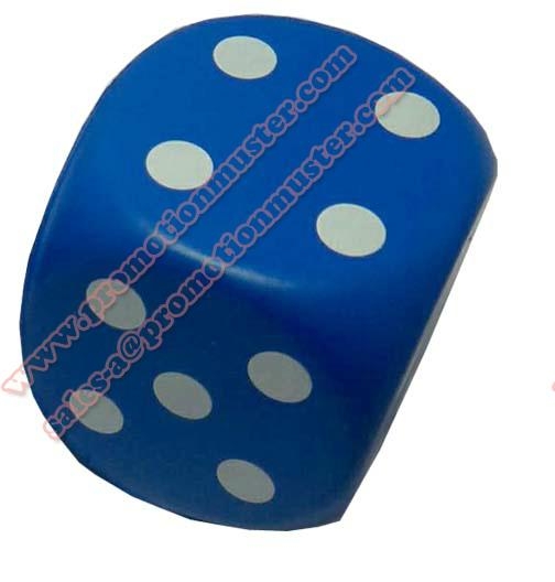 PO0003 popular cube dice with imprint artwork educational toys pu foam reliever 1