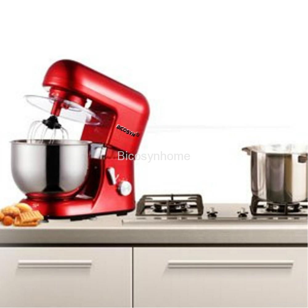 Bicosyn Stand Mixer 800W 5.5Qt 304SUS Bowl 6-Speed 