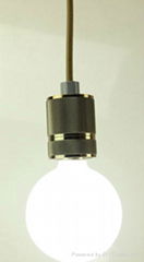 Hot sale light modern metal lampholder with fabric cables 