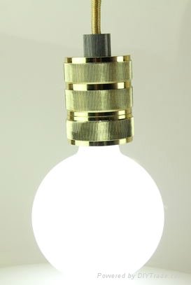 Ancient light modern metal aluminum lamp socket with edison bulb 