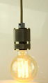 Ancient light modern metal aluminum lamp socket with edison bulb  3