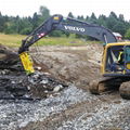 hydraulic rock breaker attached to VOLVO excavator 1