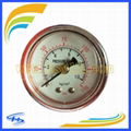 Y40 10KG/150PSI Red Case Back Connection Pressure Gauge 1