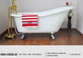 NH-1002-2 Hotsale Single SlipperCAST IRON BATHTUB/New Clawfoot Cast Iron Bathtub