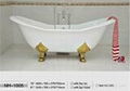 NH-1005 Double Slipper Freestanding CAST IRON BATHTUB/Cast Iron Bath Tub