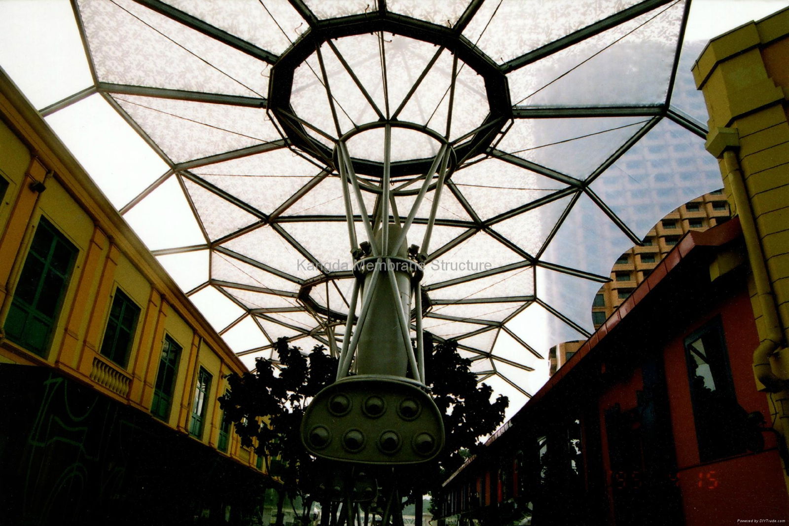Singaporean River Shopping Street tensile membrane structure roof 2