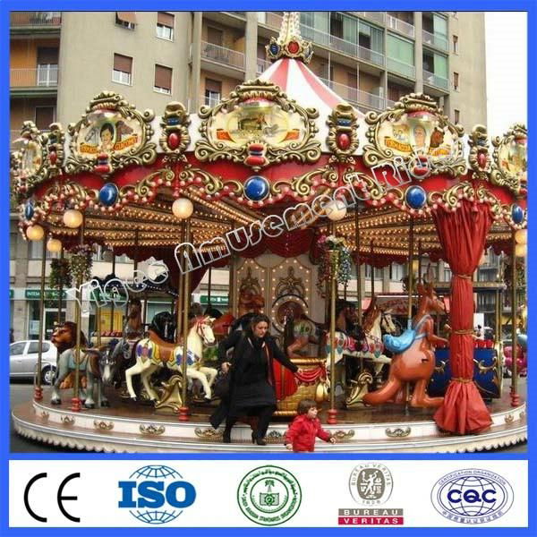 Amusement park rides 12 seats carousel