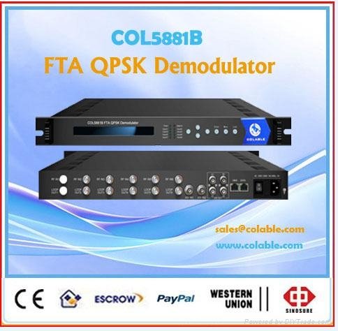 FTA Digital satellite receiver qpsk ATSC/ ISDB-T tv demodulator COL5881B