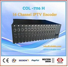 COL7116H 16 Channels hdmi h.264 iptv encoder